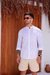 Camisa Longa Padre Linho Branca
