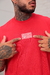 Camiseta Over Borracha Brasão Vermelha - comprar online