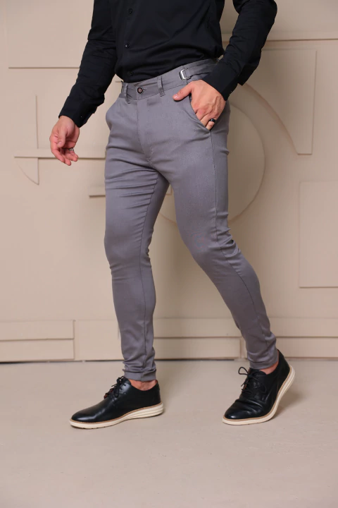 Calça TS Alfaiataria Regulador Premium Cinza - comprar online