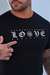 Camiseta Slim Love Zetéx Preta - comprar online