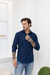 Camisa Longa Azul - comprar online