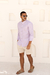 Camisa Longa Linho Roxo Bebê - comprar online