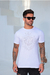 Imagem do Camiseta Slim Brasão Strass Branca