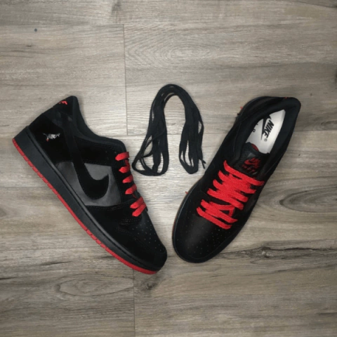 Nike Dunk Low Black and Red