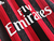 Camisa Adidas Retrô AC Milan I 2013/14 - Manga Longa Vermelho e Preto - loja online