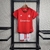 Conjunto Infantil Adidas S.C Internacional I 2023/24 - Vermelho