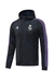 Jaqueta Corta Vento Adidas Real Madrid 2022/23 - Preto e Roxo