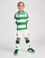 Conjunto Infantil Adidas Celtic I 2024/25 - Branco e Verde