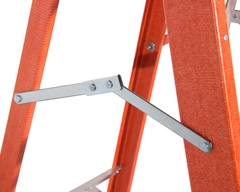 ESCADA TESOURA - 3+1 - 1,20M - ESCADA DE FIBRA DE VIDRO TESOURA/PINTOR/AMERICANA SIMPLES na internet