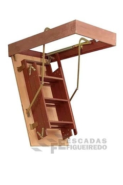 Escada de Madeira para Sótão/Alçapão 2,80 ou 3,00m - comprar online