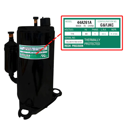 COMPRESOR ROTATIVO CONVENCIONAL 1 TON 115V R410A - comprar en línea