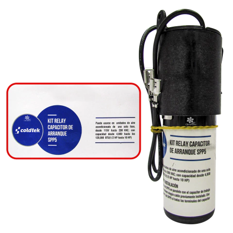 CAPACITOR DE ARRANQUE POWER PACK 227VAC-22A 300% MAX COLDTEK SPP5
