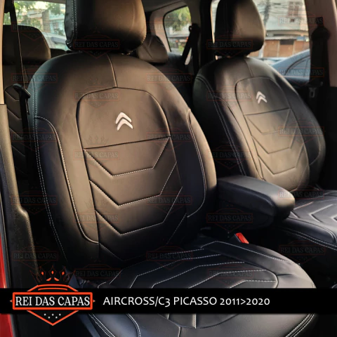 Capa Moldada de Couro para Banco – Aircross – Ajuste Perfeito e Visual Original - comprar online