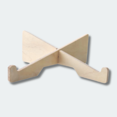 Soporte elevador notebook madera