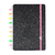Caderno Lets Glitter Neon Black Médio