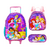 Kit Princesas 14 - Mochila De Rodinha + Lancheira + Estojo