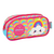 Kit Unicórnio Rosa - Mochila De Costas + Lancheira + Estojo - Bazar Topázio