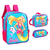 Kit Barbie Verde - Mochila De Costas + Lancheira + Estojo
