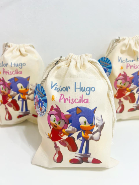 Saquinho de Algodão Cru 15x22 Sonic - comprar online