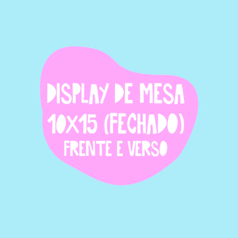 Display de Mesa Frente e Verso