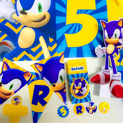 Kit Festa em Casa Sonic