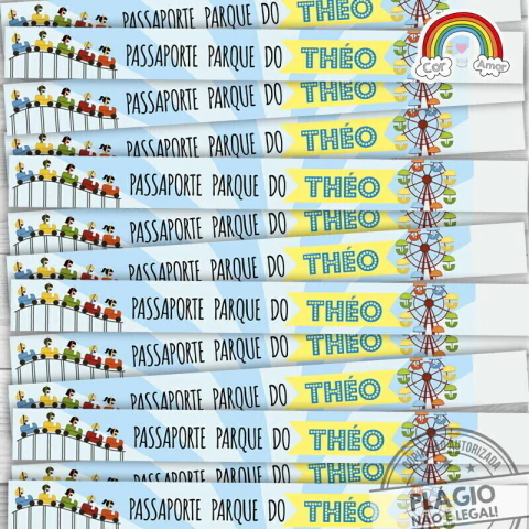 Pulseira Vip Parque de Diversões