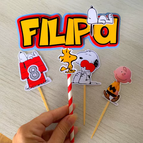Topper de Bolo Snoopy
