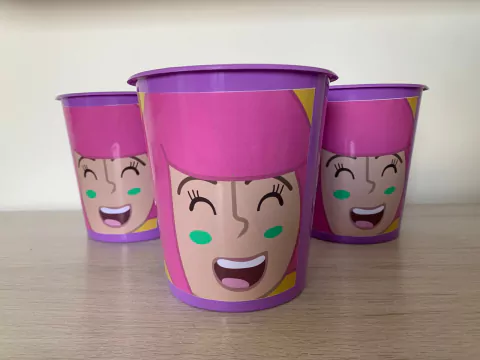 Balde de Pipoca 1L Mundo Bita Rosa