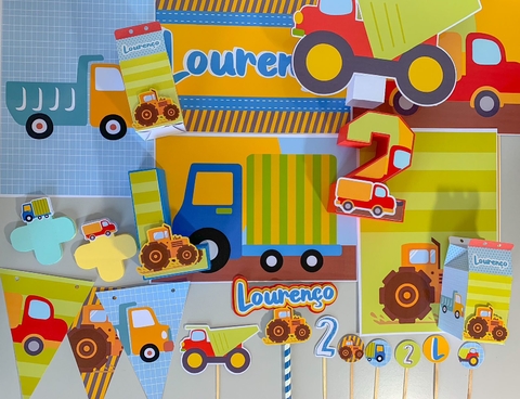 Kit Festa em Casa Caminhões