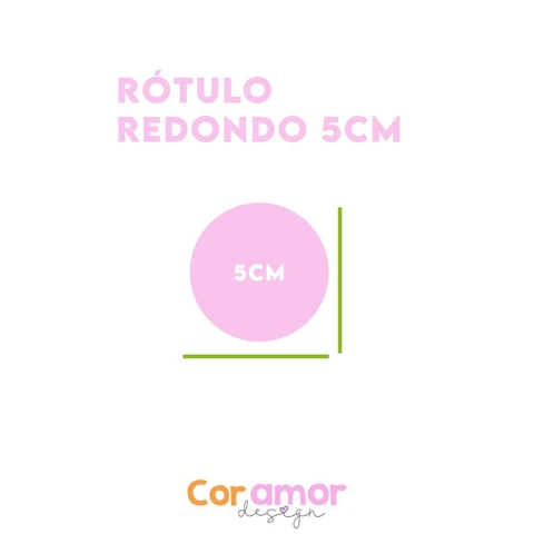 Adesivo redondo 5cm