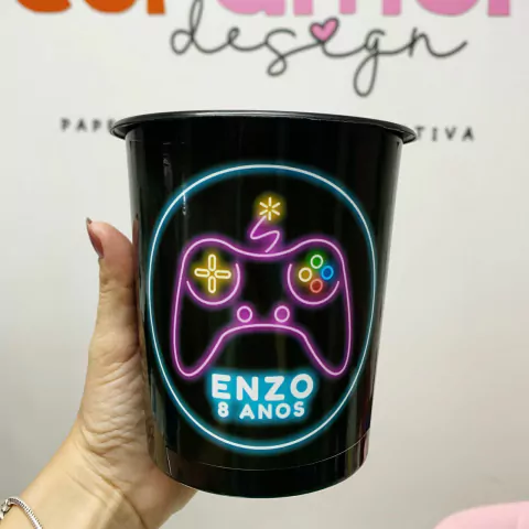 Balde de Pipoca 1L Neon Game