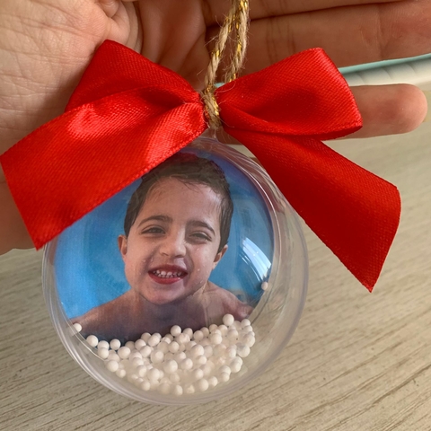 Bola de Natal Personalizada com Foto
