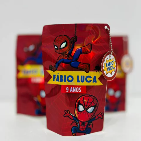 Saco Metalizado Homem Aranha