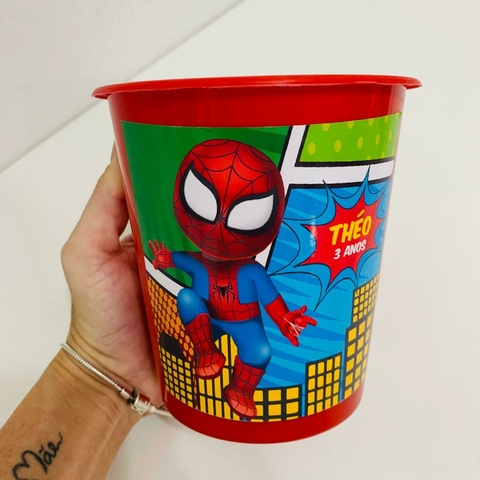 Balde de Pipoca 1L Homem Aranha Cute
