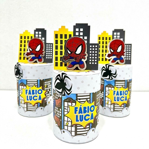 Caixa Redonda Homem Aranha