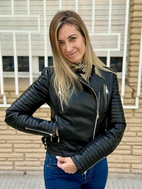 Campera de cuero Solana - comprar online