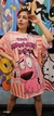 Remeron Oversize Fullprint Coraje en internet