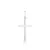 Pingente de Prata Crucifixo Liso M - comprar online