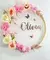 Guirlanda floral com led personalizada