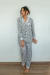 Pijama Camisero Print - María Eugenia sleepwear