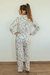 Pijama Camisero Flores