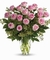 Luxurious Vase 18 Pink Roses