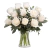 Touch of Class: Vase 12 White Roses