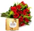 Eighteen Red Roses Bouquet and Ferrero Rocher