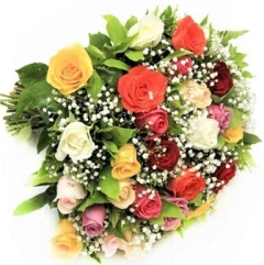 Hermoso Ramo de 30 Rosas de Colores