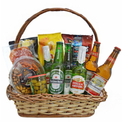 Beer and Snacks Basket