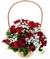 Basket with 18 Red Roses