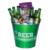 Um balde cheio de Cervejas Heineken e Delicias