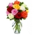 Vase of Beautiful Multicolored Roses