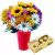 Mix Girasoles Vaso Rojo y Ferrerro Rocher 8